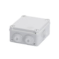 CAJA DE REGISTRO ELÉCTRICO ESTANCA 100X100X50MM PARA SUPERFICIE DE EXTERIOR CON TAPA DE TORNILLO