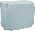 CAJA DE REGISTRO ELÉCTRICO ESTANCA 220X170X80MM PARA SUPERFICIE GRIS IP65 CON TAPA DE TORNILLO
