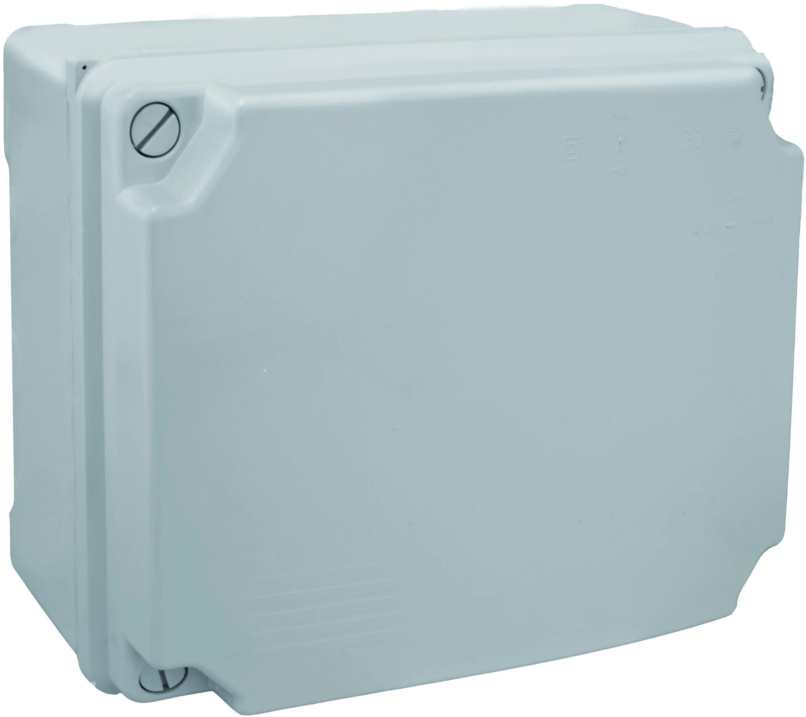 CAJA DE REGISTRO ELÉCTRICO ESTANCA 220X170X80MM PARA SUPERFICIE GRIS IP65 CON TAPA DE TORNILLO
