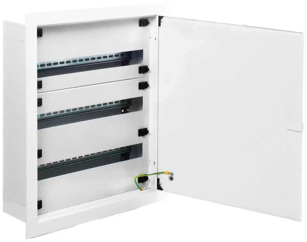 CUADRO ELÉCTRICO METÁLICO PARA EMPOTRAR EN OBRA DE 72 ELEMENTOS IP30 SOLERA