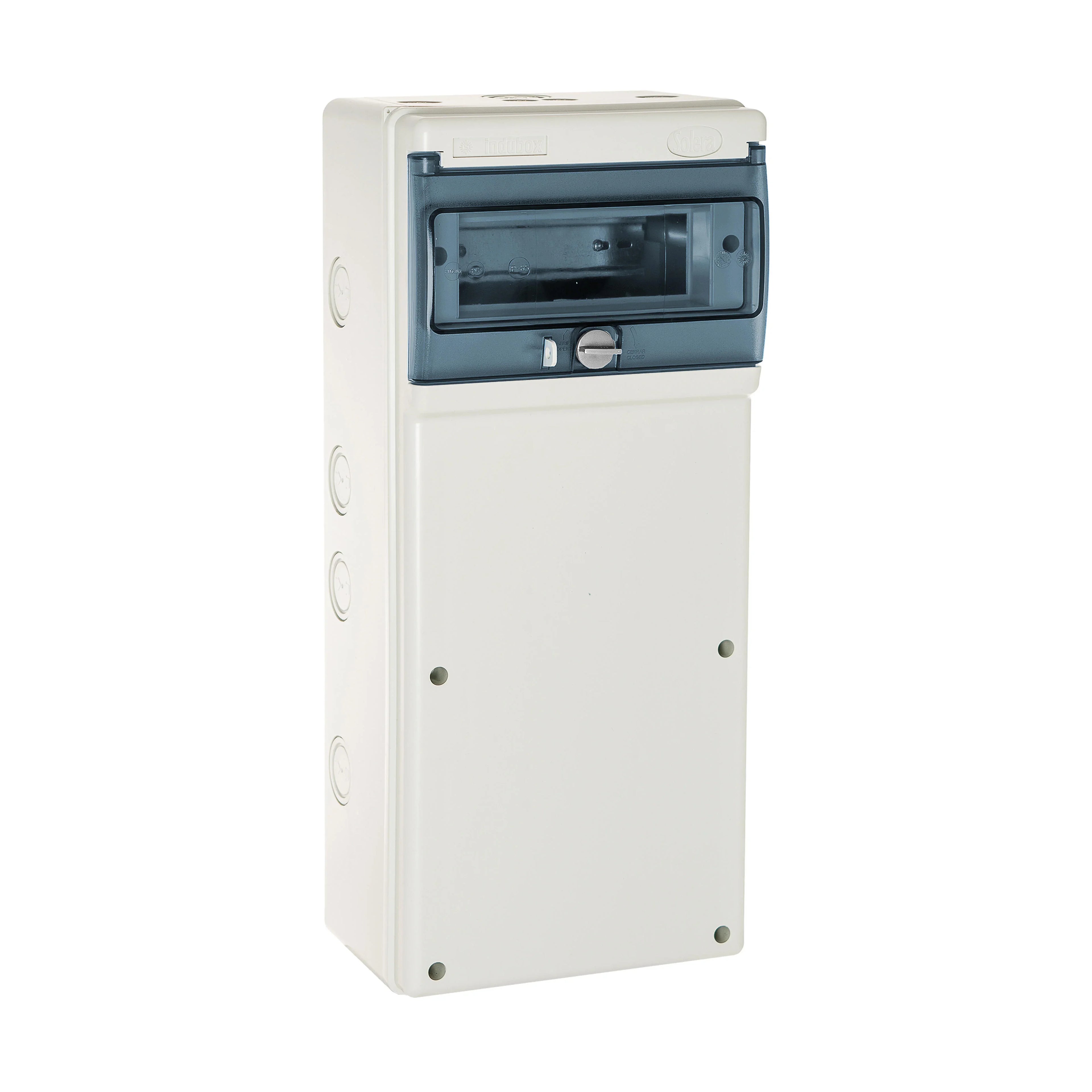 CUADRO ELÉCTRICO PARA SUPERFICIE EN OBRA DE 8 ELEMENTOS IP65 SOLERA