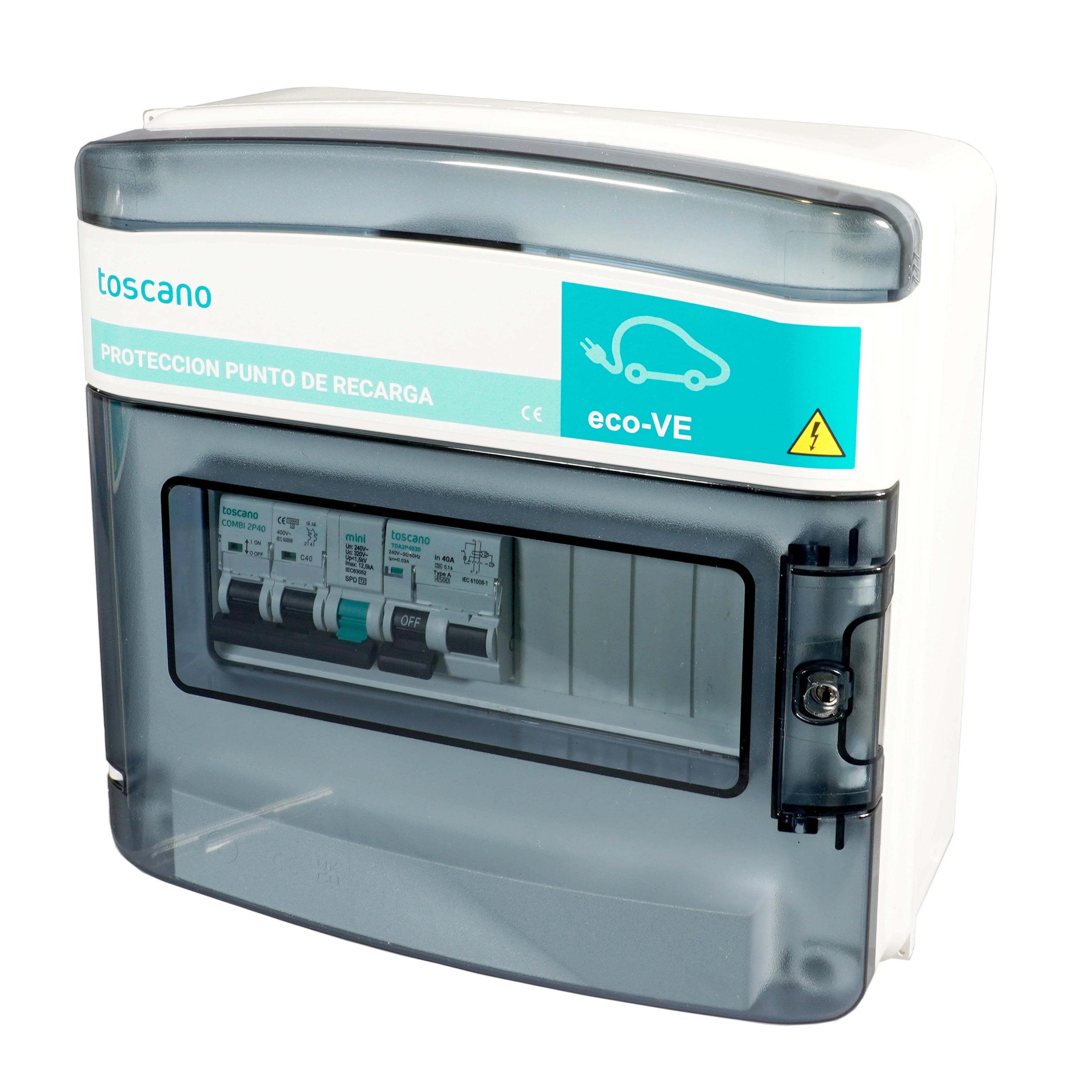 CUADRO PROTECCIÓN CARGA VEHÍCULO ELÉCTRICO ECO-VE COMBI
