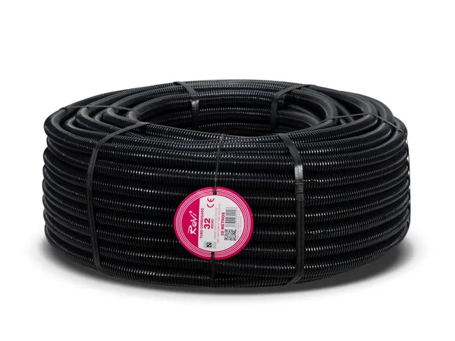 TUBO CORRUGADO ARTICULADO NEGRO 32MM 50M